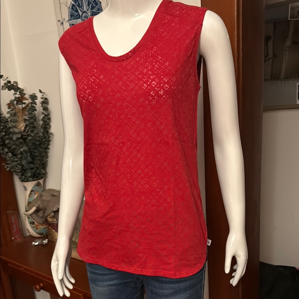 NWT Eddie Bauer size XS Red Sleeveless Women's Top